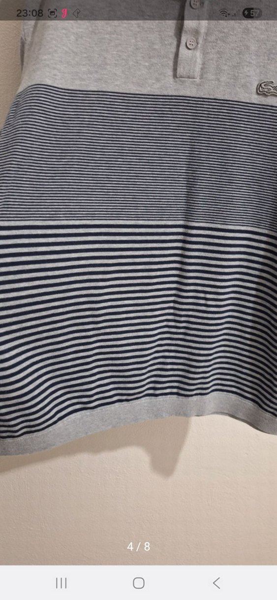 Gri Düğmeli Erkek Polo Tişört - Görsel 4