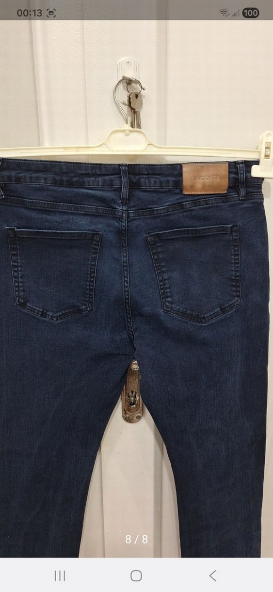Erkek Lacivert Regular Fit Denim Pantolon - Görsel 4