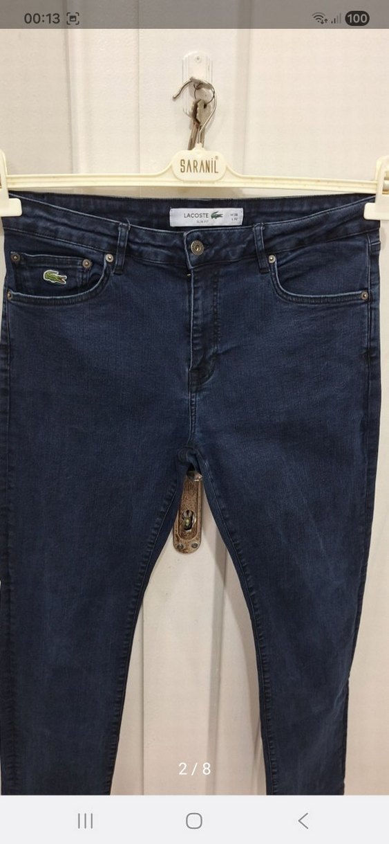 Erkek Lacivert Regular Fit Denim Pantolon - Görsel 2