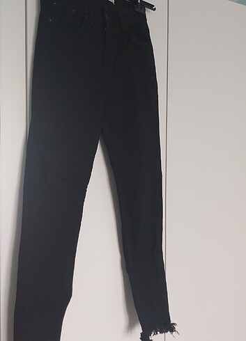 Yüksek bel siyah jean - Görsel 2