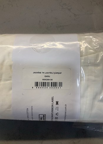 Boyner Ekru Lastikli Çarşaf - Görsel 3