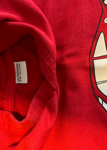 LCW Kapüşonlu Kırmızı Erkek Çocuk Sweatshirt - Görsel 2