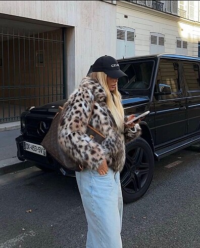 Zara Zara leopar kürk