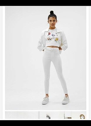 Bershka beyaz pantolon