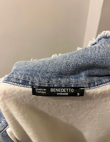 s Beden beyaz Renk benedetto woman s beden ceket hırka