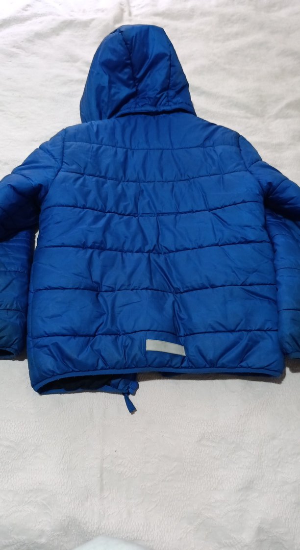 Erkek Çocuk Mavi Kapüşonlu Fermuarlı Mont - Görsel 5