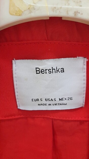 s Beden kırmızı Renk Ceket