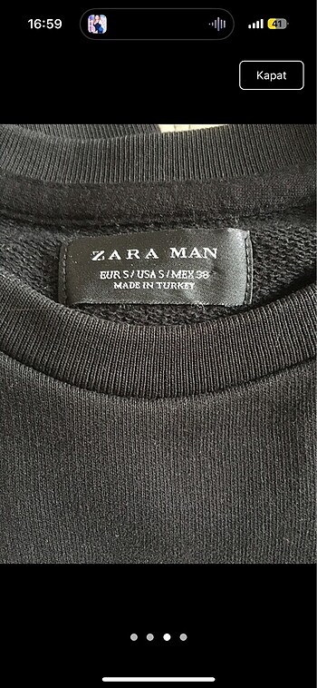 s Beden Zara sweatshirt