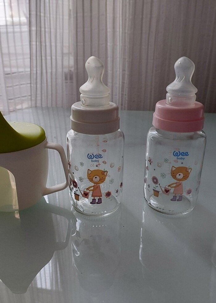 125 ml cam biberon - Görsel 4