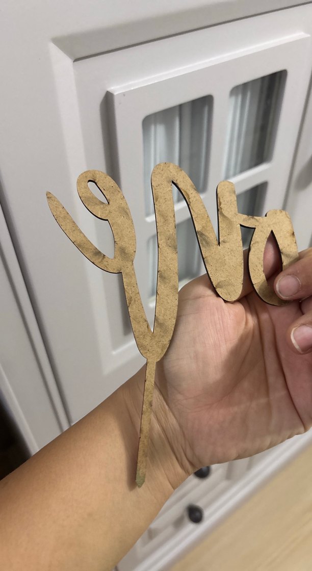 Bej Renkli 'one' Yazılı Dekoratif Figür - Görsel 2