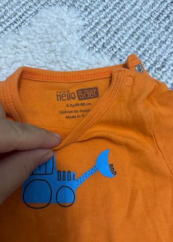 Renkli Kısa Kollu Erkek Bebek Body - Görsel 4