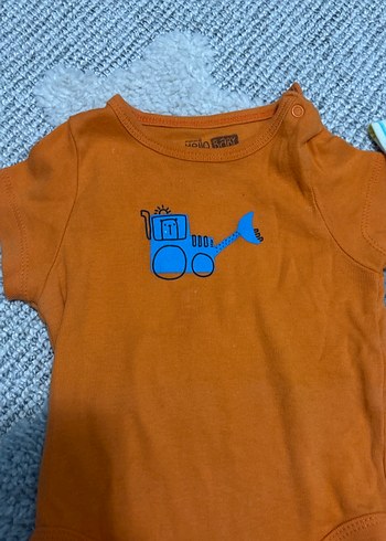 Renkli Kısa Kollu Erkek Bebek Body - Görsel 2