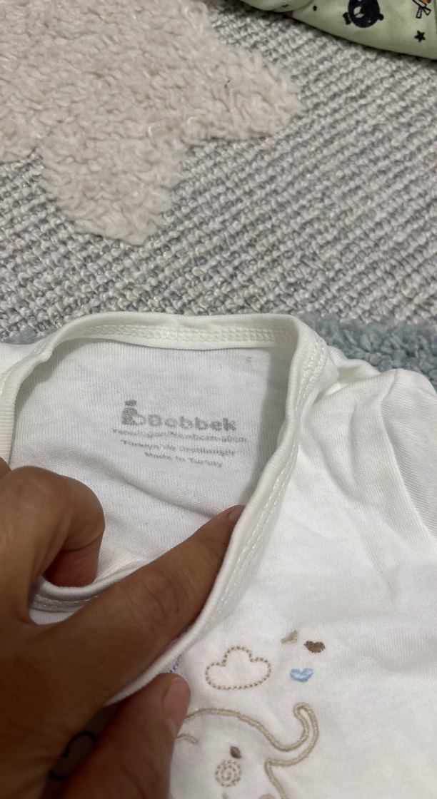 Bebek Erkek Beyaz Pamuklu 2'li Takım - Görsel 3