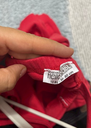 Kırmızı Erkek Çocuk Örme Salopet - Görsel 2