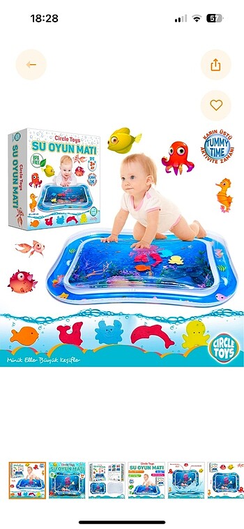 Circyle toys su oyun matı