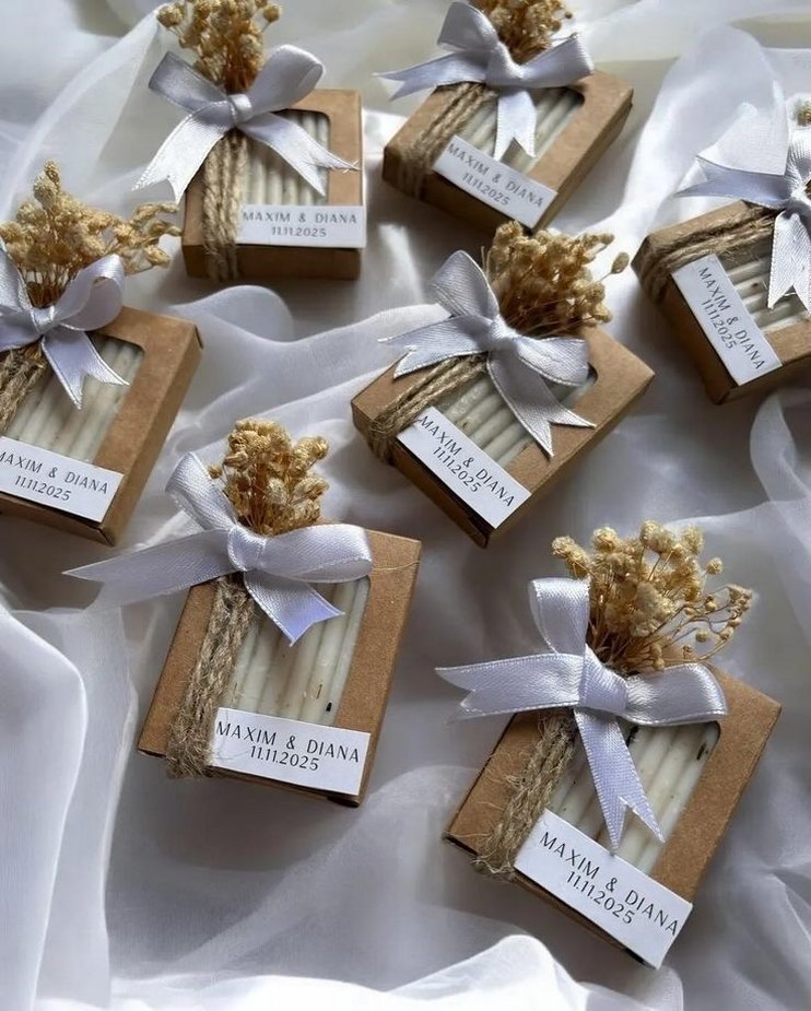 Hediyelik Mum Nişan Kına Nikah - Görsel 2