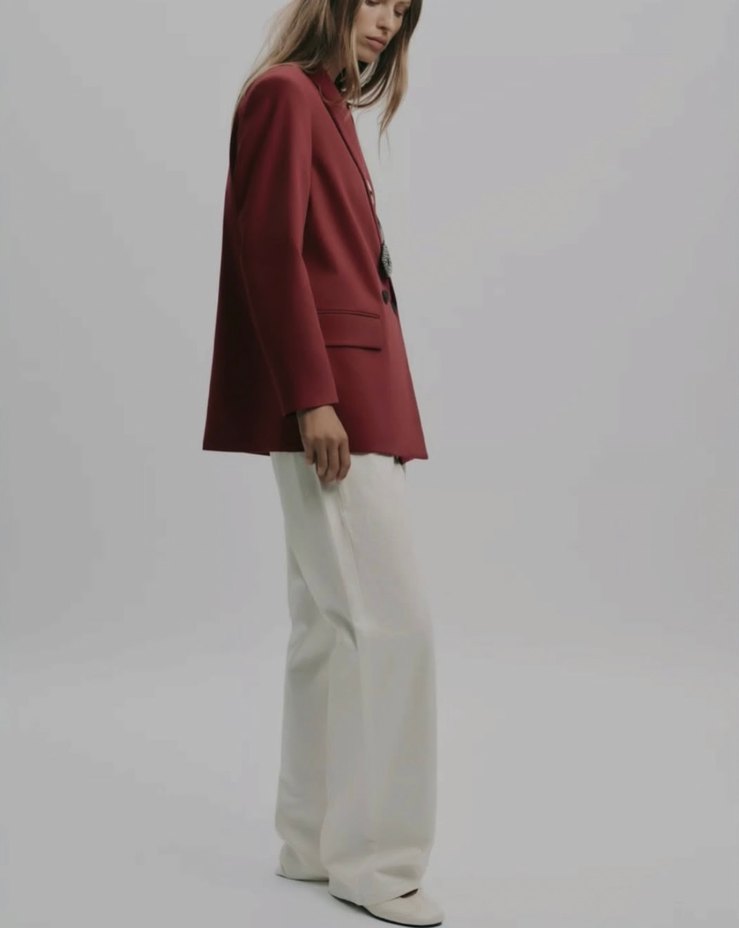 Zara kruvaze oversize blazer fiyatson - Görsel 4