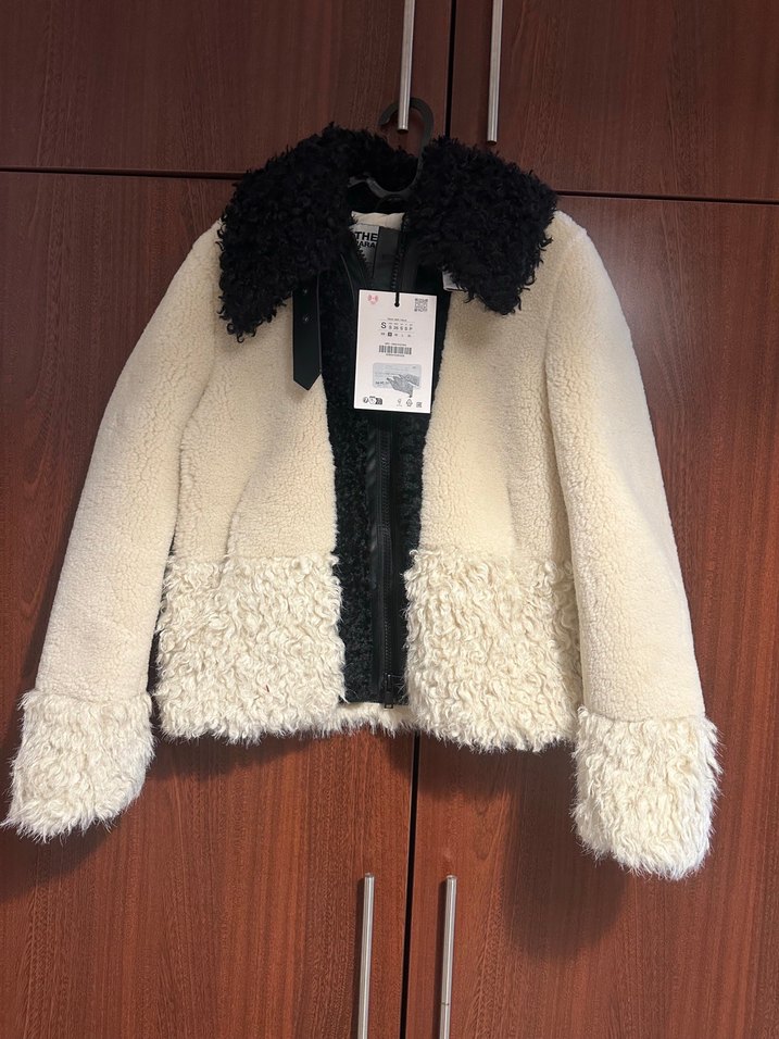 Zara suni kur k patchwork ceket - Görsel 4