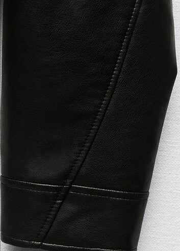 xs Beden siyah Renk Zara suni deri ceket 