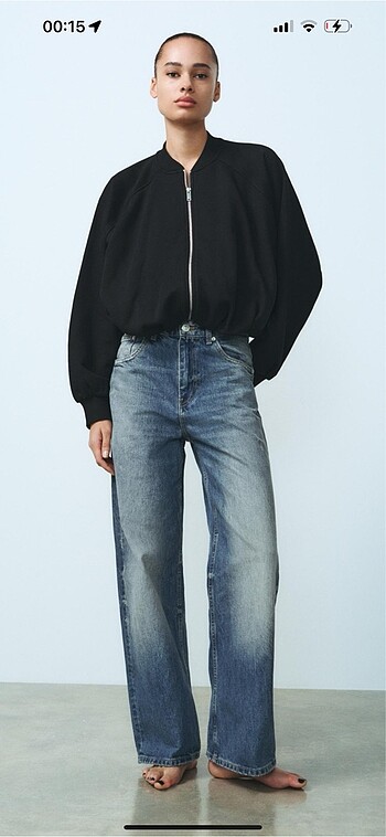 Zara peluş bomber ceket