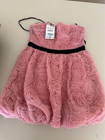 Zara çiçek dokulu mini elbise