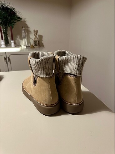39 Beden camel Renk Zara çorap bilekli bot