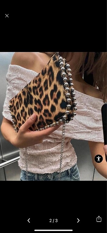 Zara Zara zımbalı çapraz askılı çanta