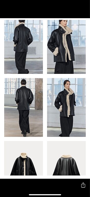 Zara Zw collection çift taraflı ceket
