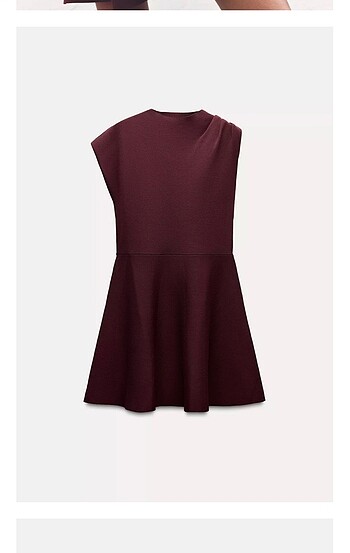 m Beden Zara mini skater elbise