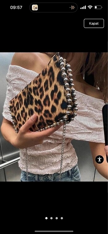 Zara zımbalı askılı çanta