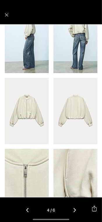 m Beden ten rengi Renk Zara bomber ceket