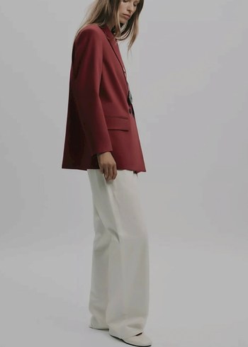 Zara kruvaze oversize blazer - Görsel 7