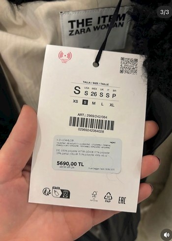 Zara suni kur k patchwork ceket - Görsel 5