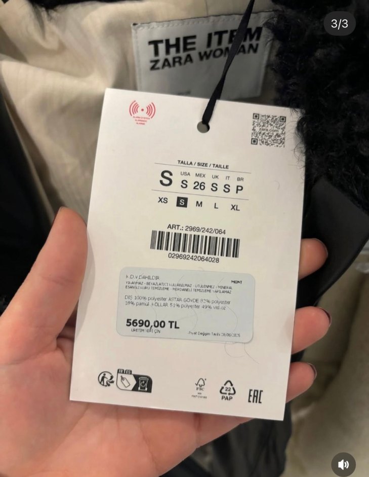 Zara suni kur k patchwork ceket - Görsel 5