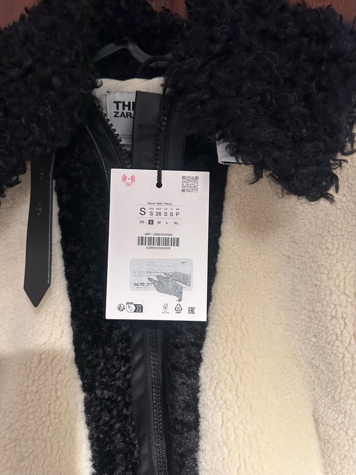 Zara suni kur k patchwork ceket - Görsel 2