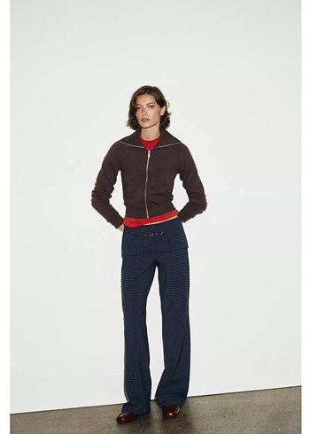 Zara viral kemerli kareli pantolon - Görsel 4