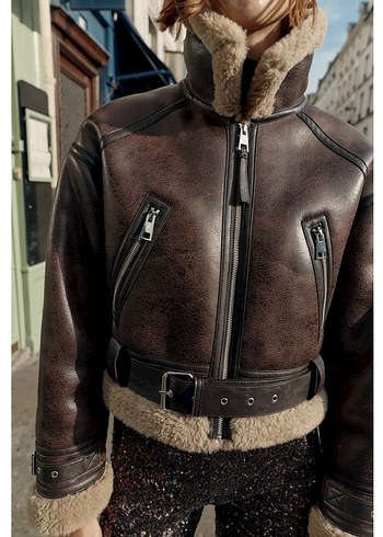 Zara çift taraflı kısa ceket - Görsel 2