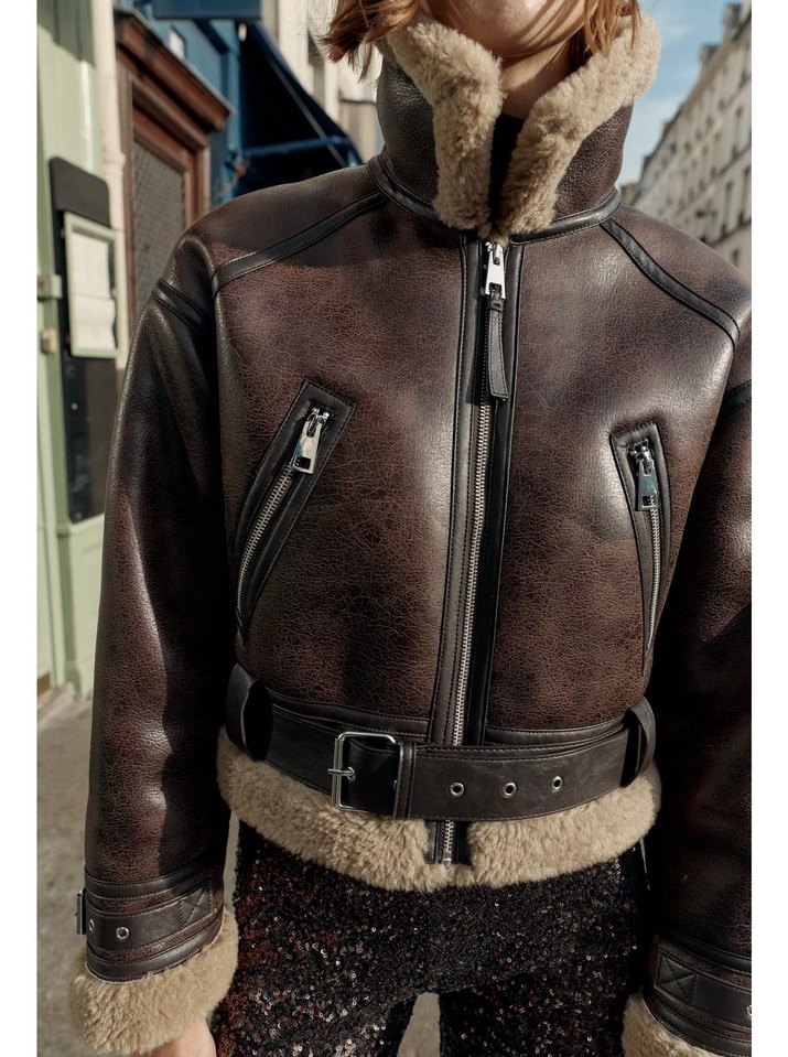 Zara çift taraflı kısa ceket - Görsel 2