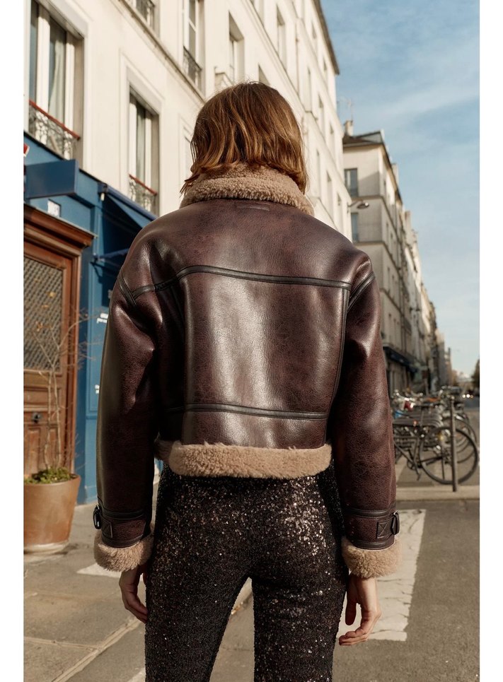 Zara çift taraflı kısa ceket - Görsel 3