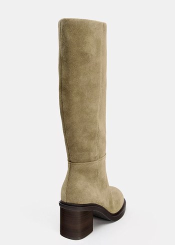 Zara %100 deri süet çizme - Görsel 8