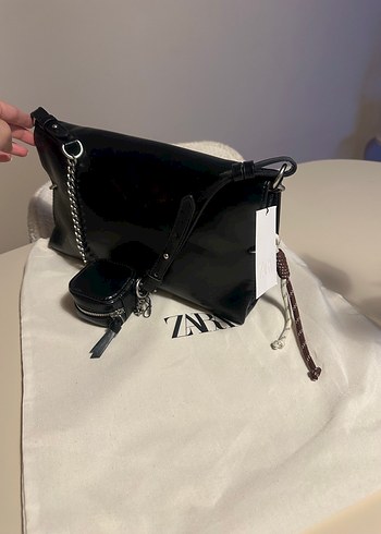 Zara charmlı omuz çantası - Görsel 2