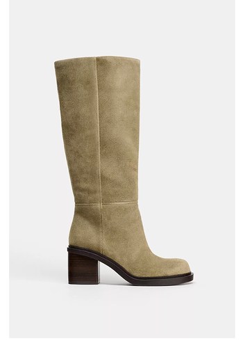 Zara %100 deri süet çizme - Görsel 6