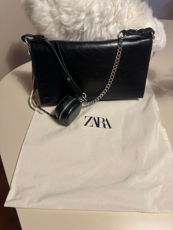 Zara charmlı omuz çantası - Görsel 3