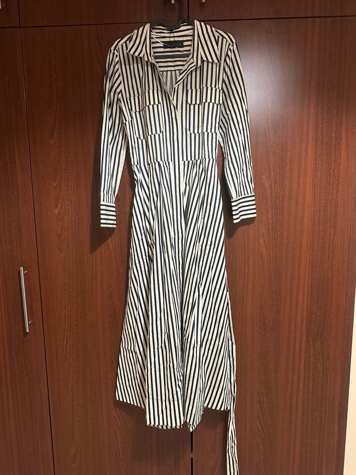 Zara çizgili gömlek elbise fiyatson - Görsel 2