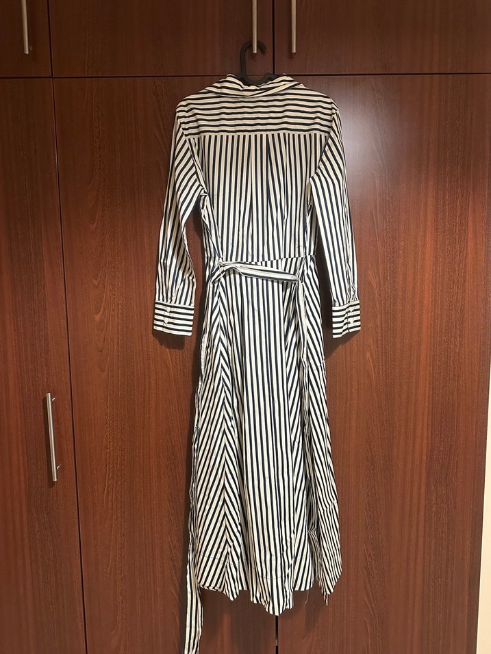Zara çizgili gömlek elbise fiyatson - Görsel 3
