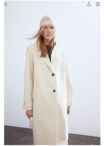 xs Beden camel Renk Zara suni süet kaban