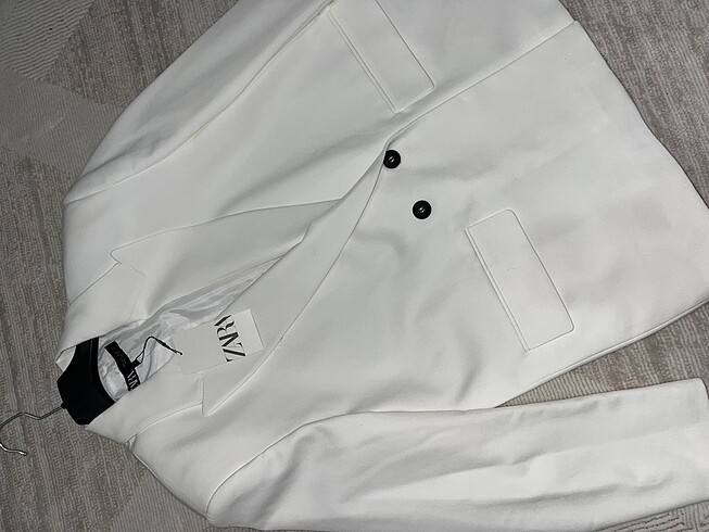 l Beden beyaz Renk Zara blazer
