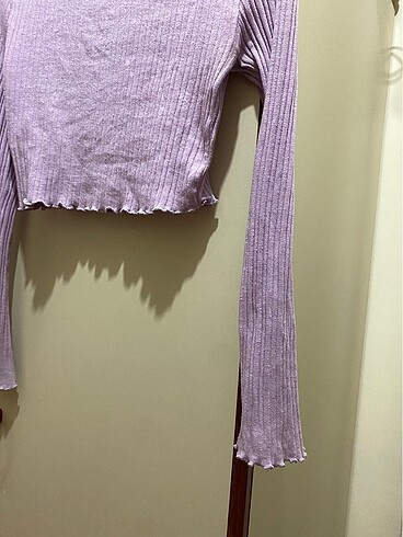 xs Beden Mor Süveter Crop