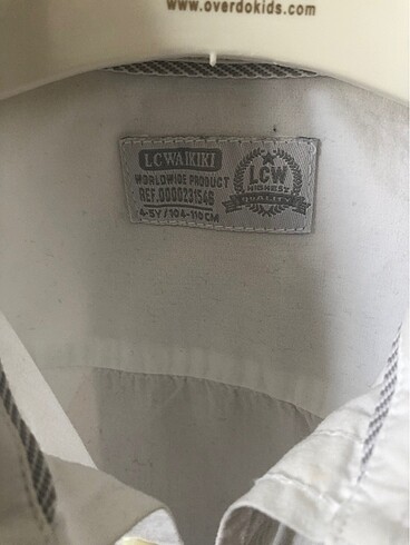 LC Waikiki 4-5 yaş çocuk beyaz gömlek