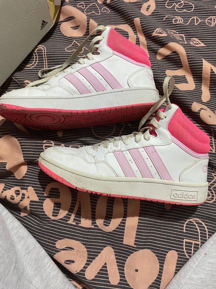 Adidas Beyaz-Pembe Spor Ayakkabı — görsel 2/5